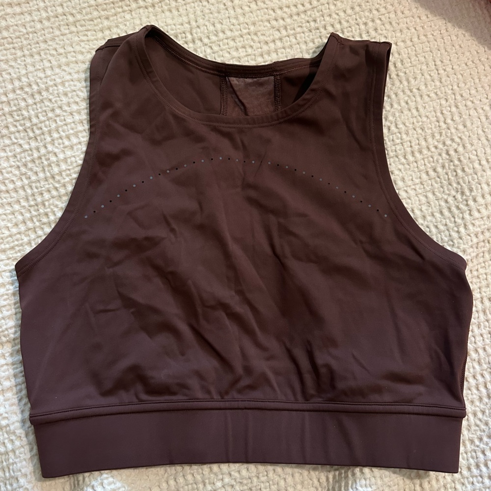 lululemon brown cropped tank